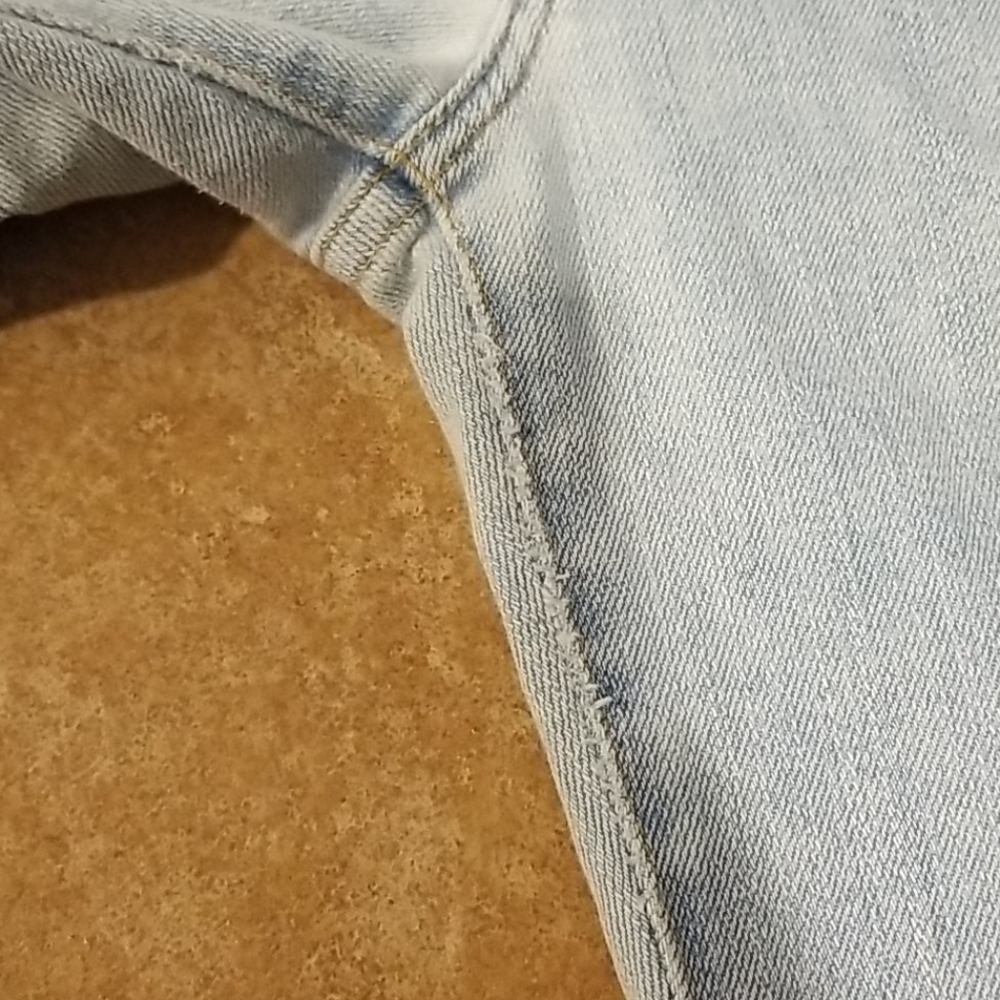 Y2K Levi Too Superlow Stretch bell bottom flare jeans light blue 9 - Picture 14 of 15